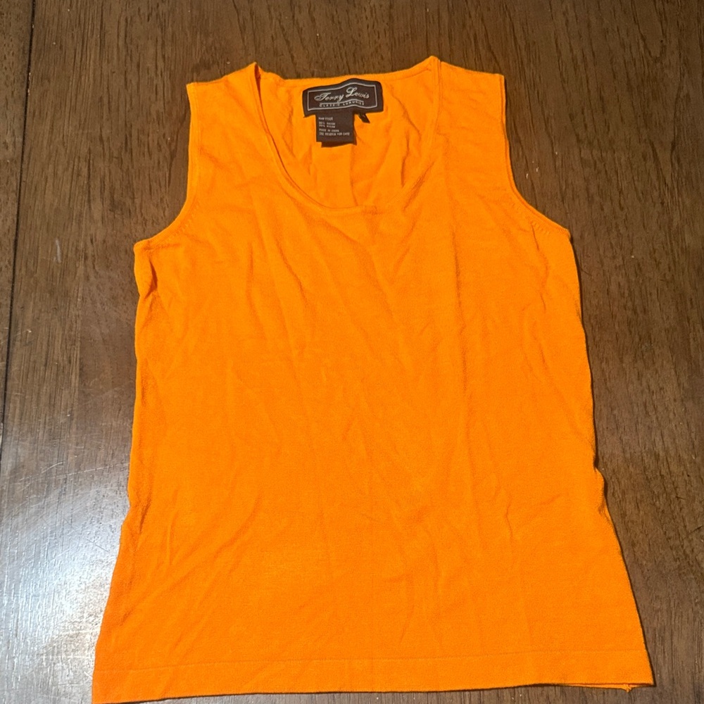Sunny Days Bright Orange Tank Top